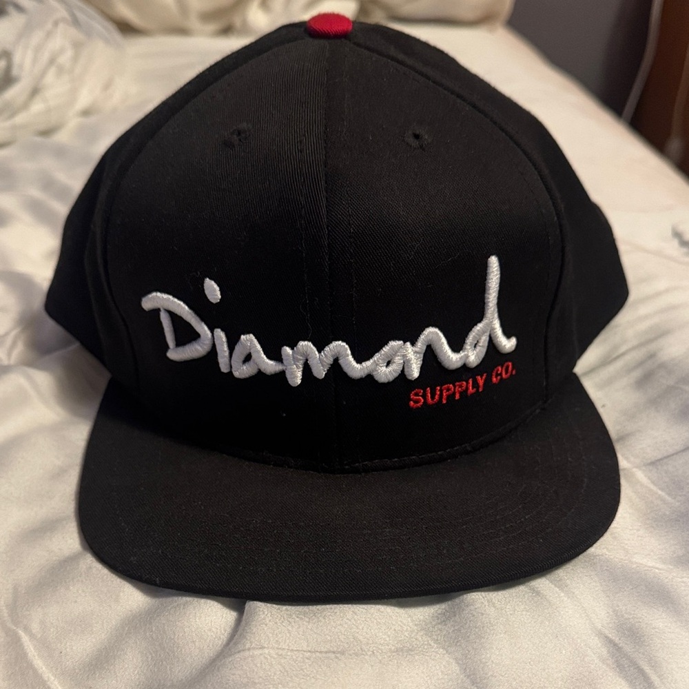 Diamond Supply Co. Black and Red Cap